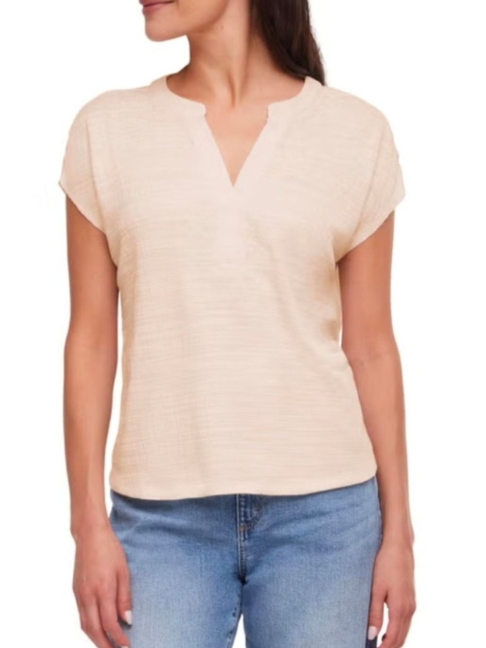 Orvis Women's V-Neck Textured Blouse